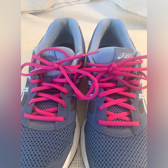 Asics Shoes Gel Contend Low Top Lace Up Running Sneaker Womens 10 1012A234 Blue - Picture 3 of 10